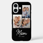 Coques Case-Mate iPhone Mom Established Script Black 3 Photo (Verso)