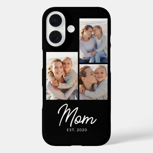 Coques Case-Mate iPhone Mom Established Script Black 3 Photo (Verso)
