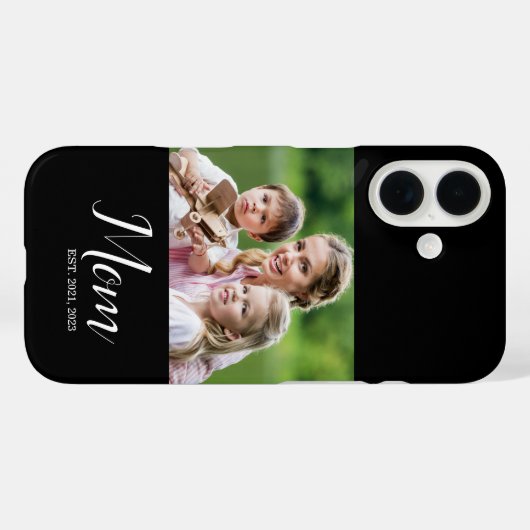 Coques Case-Mate iPhone Mom Established Script Photo  (Verso (horizontal))
