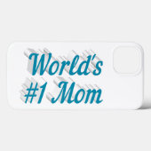 Coques Case-Mate iPhone Mom sky blue text  iPhone case (Verso (horizontal))