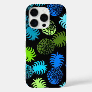 Coques iPhone 16 Pro Momona Hawaiian Tropical Pineappy Blue