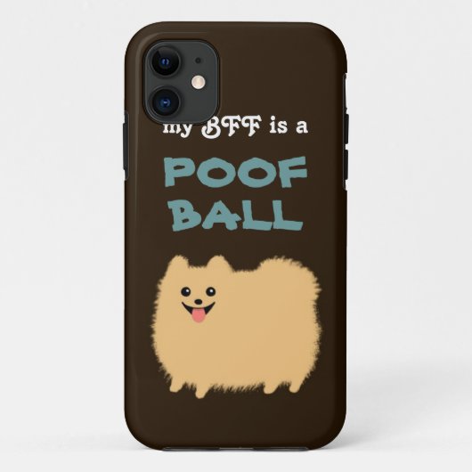 Coques Case-Mate iPhone Mon BFF est une BOULE de - chien mignon de (Dos)