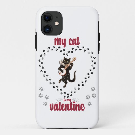 Coques Case-Mate iPhone Mon Chat Est Ma Saint Valentin | Saint Valentin po (Dos)