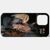 Coques Case-Mate iPhone Mon cheval photo (Verso (horizontal))