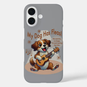 Coques iPhone 16 Mon chien a des puces chanson d'accordage ukulélé