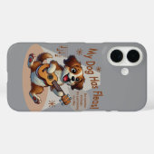 Coques Case-Mate iPhone Mon Chien A Fleas Ukulele Tuning Chanson (Verso (horizontal))