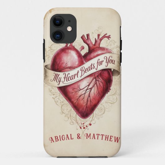 Coques Case-Mate iPhone Mon coeur bat pour vous (Dos)