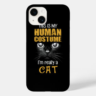 Coque Pour iPhone 14 Mon costume humain Chat Halloween Costume
