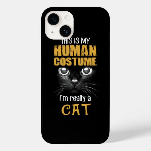 Coques Case-Mate iPhone Mon costume humain Chat Halloween Costume (Verso)