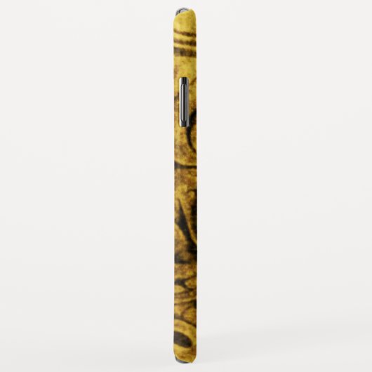 Coques Case-Mate iPhone MON GEM Gold Red Ruby Gemstones (Dos/Droite)