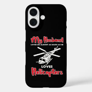 Coques iPhone 16 Mon mari aime les hélicoptères Drôles de pilotes