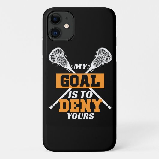 Coques Case-Mate iPhone Mon objectif est de nier le vôtre Lacrosse (Dos)