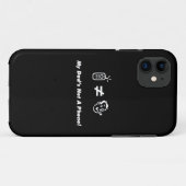 Coques Case-Mate iPhone Mon papa n'est pas un téléphone (Dos (Horizontal))