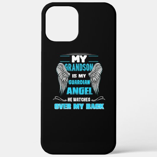 Coques Case-Mate iPhone Mon Petit-Fils Est Mon Ange Gardien (Verso)