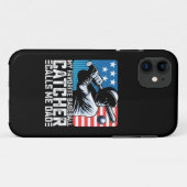 Coques Case-Mate iPhone Mon receveur de baseball préféré m'appelle papa (Dos (Horizontal))