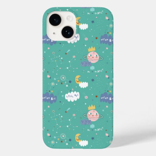 Coques Case-Mate iPhone Mon rêve planétaire Gros petit Motif (Verso)