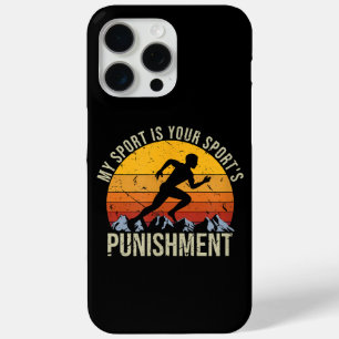 Coque iPhone 15 Pro Max Mon Sport Est Votre Punition Sportive Cross Cou