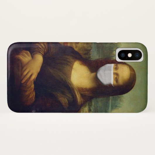 Coques Case-Mate iPhone Mona Lisa masquée (Dos (Horizontal))