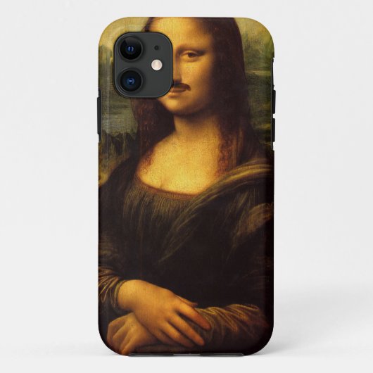 Coques Case-Mate iPhone mona lisa moustache (Dos)