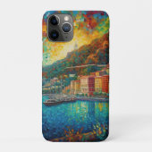 Coques Case-Mate iPhone Monaco, Monte-Carlo Bay en style van Gogh (Dos)