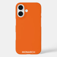 Monarch butterfly orange color name