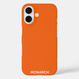 Coques iPhone 16 Monarch butterfly orange color name