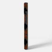 Coques Case-Mate iPhone Monarch Butterfly Wing Orange Et Motif Bleu (Verso / Gauche)