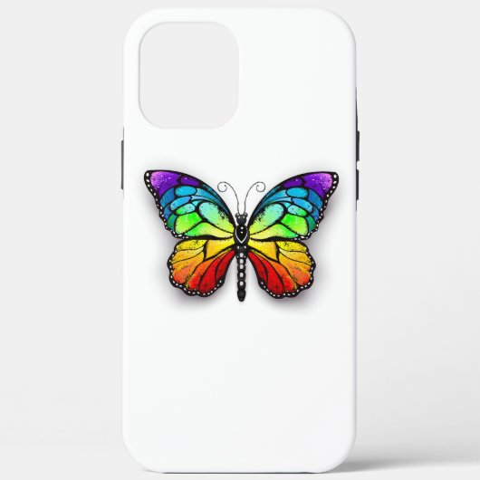 Coques Case-Mate iPhone Monarque papillon arc-en-ciel (Verso)