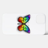 Coques Case-Mate iPhone Monarque papillon arc-en-ciel (Verso (horizontal))