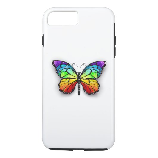 Coques Case-Mate iPhone Monarque papillon arc-en-ciel (Dos)