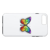 Coques Case-Mate iPhone Monarque papillon arc-en-ciel (Dos (Horizontal))