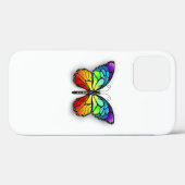 Coques Case-Mate iPhone Monarque papillon arc-en-ciel (Verso (horizontal))