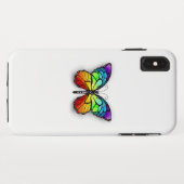 Coques Case-Mate iPhone Monarque papillon arc-en-ciel (Dos (Horizontal))