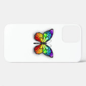 Coques Case-Mate iPhone Monarque papillon arc-en-ciel (Verso (horizontal))