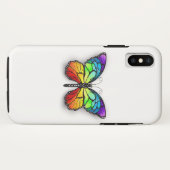 Coques Case-Mate iPhone Monarque papillon arc-en-ciel (Dos (Horizontal))