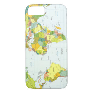 Coque iPhone 7 monde+carte+globe+pays+atlas
