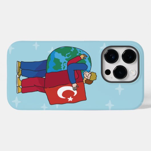 COQUES Case-Mate iPhone MONDE ET TURQUIE HUG (Verso (horizontal))