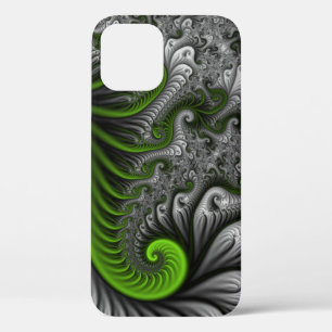 Case-Mate iPhone Case Monde Fantastique Art Fractal Abstrait Vert Et Gri