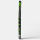 Coques Case-Mate iPhone Monde Fantastique Art Fractal Abstrait Vert Et Gri (Verso / Gauche)