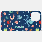 Coques Case-Mate iPhone Monde marin (Verso (horizontal))