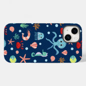 Coques Case-Mate iPhone Monde marin (Verso (horizontal))