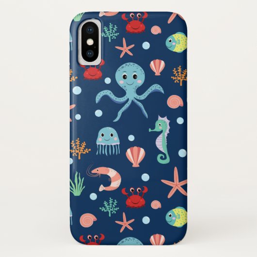 Coques Case-Mate iPhone Monde marin (Dos)