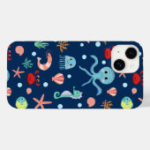 Coques Case-Mate iPhone Monde marin (Verso (horizontal))