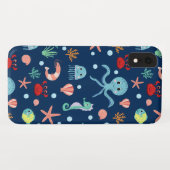 Coques Case-Mate iPhone Monde marin (Dos (Horizontal))