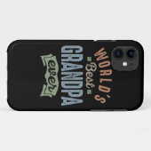 Coques Case-Mate iPhone Monde meilleur grand-père (Dos (Horizontal))