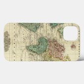 Coques Case-Mate iPhone Monde sur la projection de Mercators (Verso (horizontal))