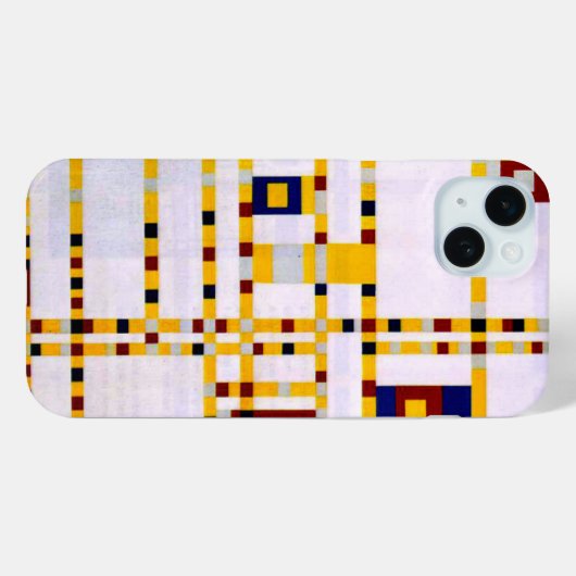 Coques Case-Mate iPhone Mondrian - Broadway Boogie Woogie (Verso (horizontal))