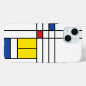 Coques Case-Mate iPhone Mondrian II Minimum De Stijl Modern Art Design (Verso (horizontal))