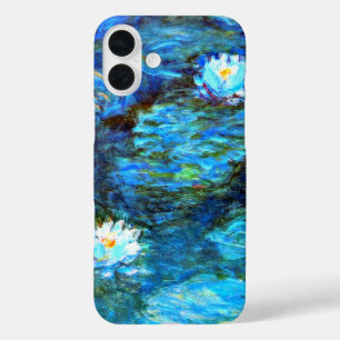 Coques iPhone 16 Plus Monet - Lys d'eau (bleu)