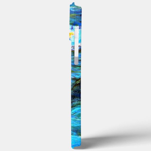 Coques Case-Mate iPhone Monet - Lys d'eau (bleu) (Verso / Gauche)